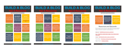 build a blog resources